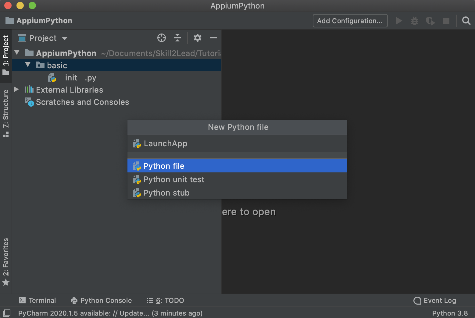 Enter File name